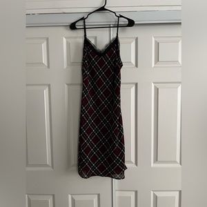 MK plaid baby doll dress